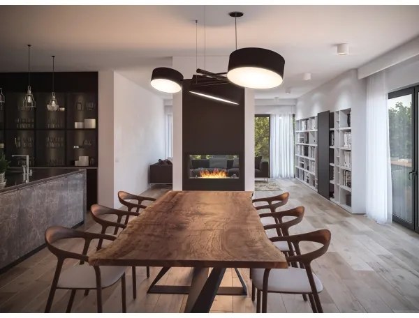 InFire - Beépített BIO kandalló 90x50 cm 3kW bifaciális