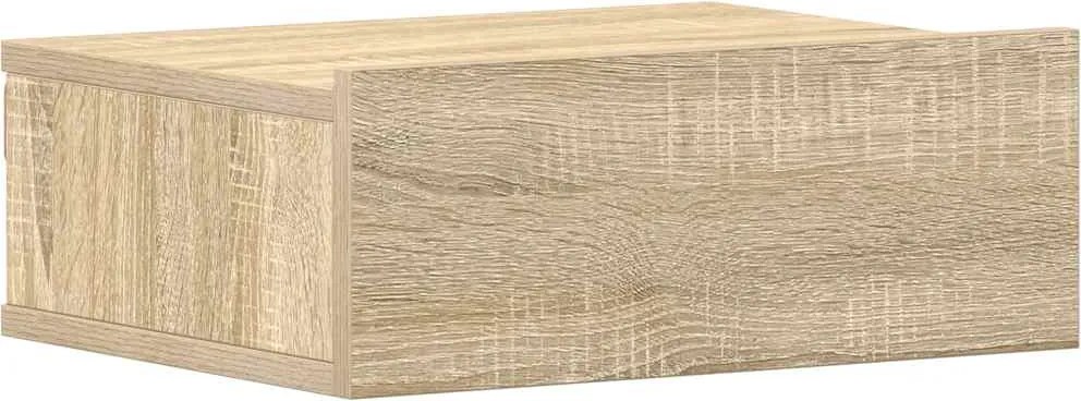 vidaXL sonoma tölgy színű szerelt fa függő éjjeliszekrény 40x30x15 cm