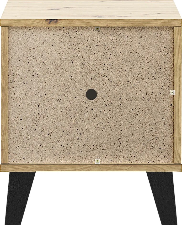 Éjjeliszekrény, artisan tölgy, BOGAN NEW 1S