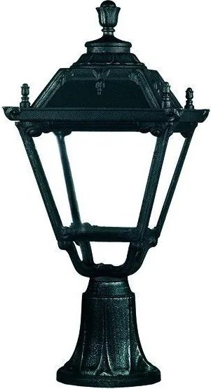 NOVOLUX 146H-G05X1A-02 Klasszikus Kültéri Állólámpa Fekete, Átlátszó E27 IP55