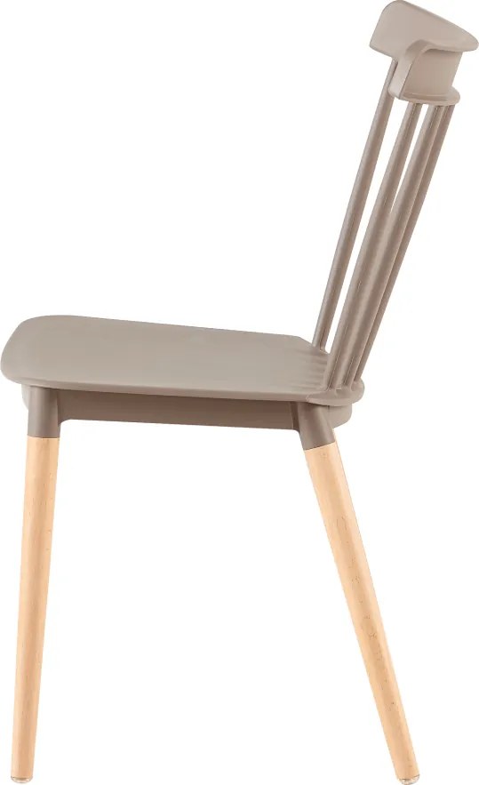 Étkezőszék, szürke/bükk, ZOSIMA