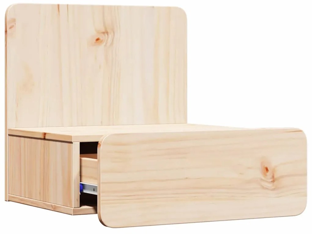 Éjjeli asztal 2 pcs Barna 44 x 32.5 x 40 cm Tömör fenyőfa