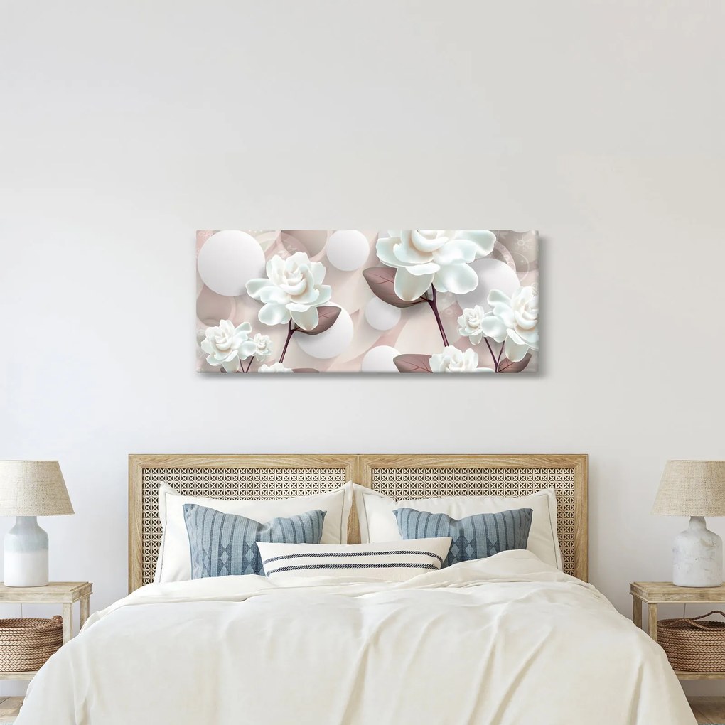 Kép - Rózsa virágok (120x50 cm)