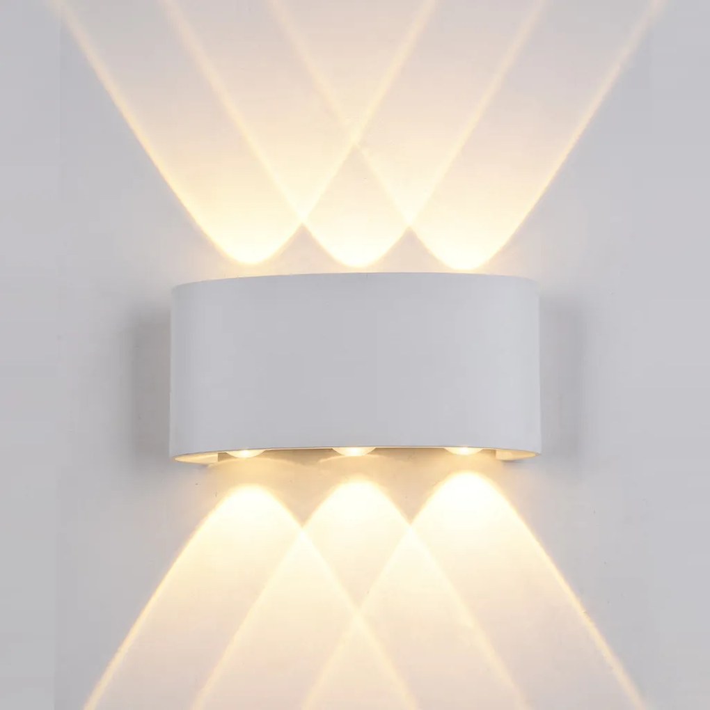 ITALUX PL-232W GILBERTO Modern Kültéri Fali Lámpa Fehér LED IP54