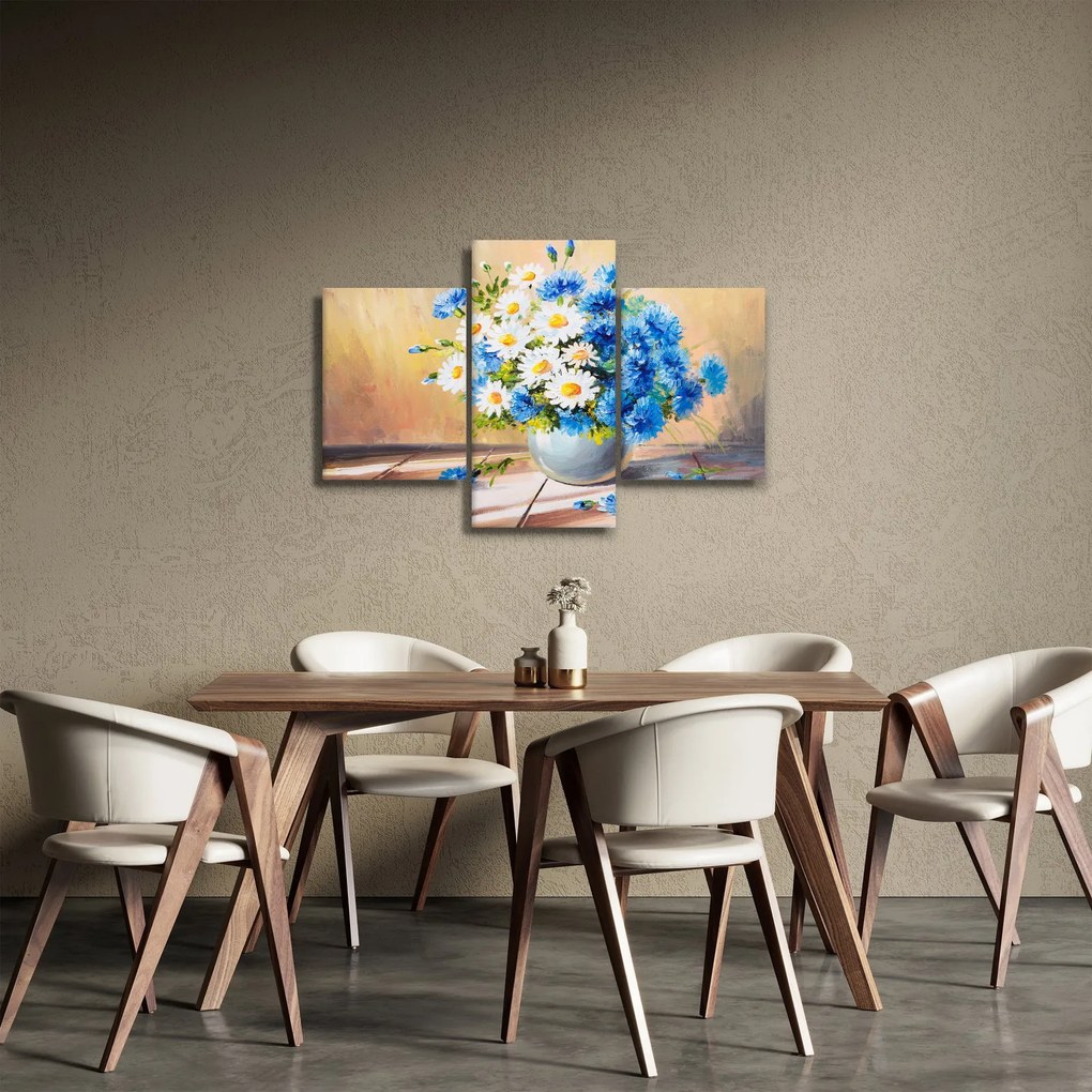 Festett kép egy váza virágról (90x60 cm)
