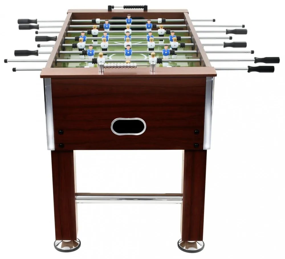 barna acél csocsóasztal 140 x 74,5 x 87,5 cm