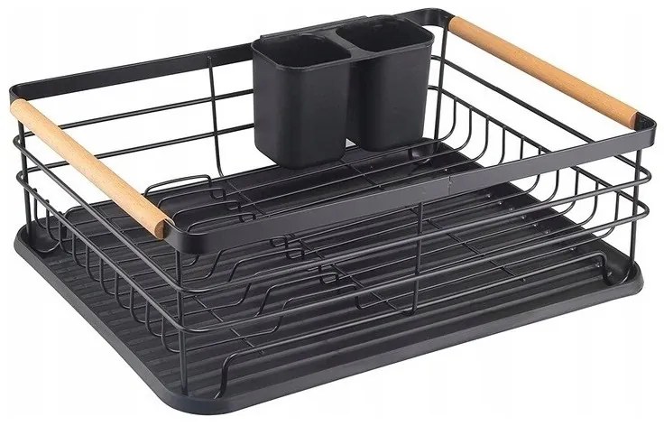 AKCIÓ Fém edényszárító AVERO fekete II. osztály