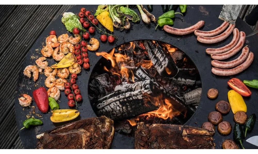 Nero M barna kültéri grill, ø 82 cm - Remundi