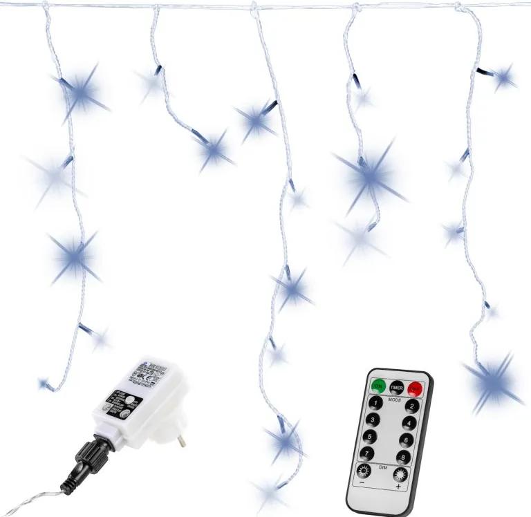 VOLTRONIC® Fényeső 400 LED Hideg fehér 10 m + vezérlő