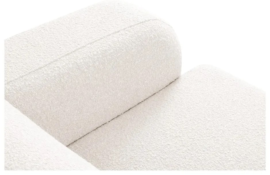 Fehér buklé sarokkanapé (variálható-L alakú) Molino – Micadoni Home