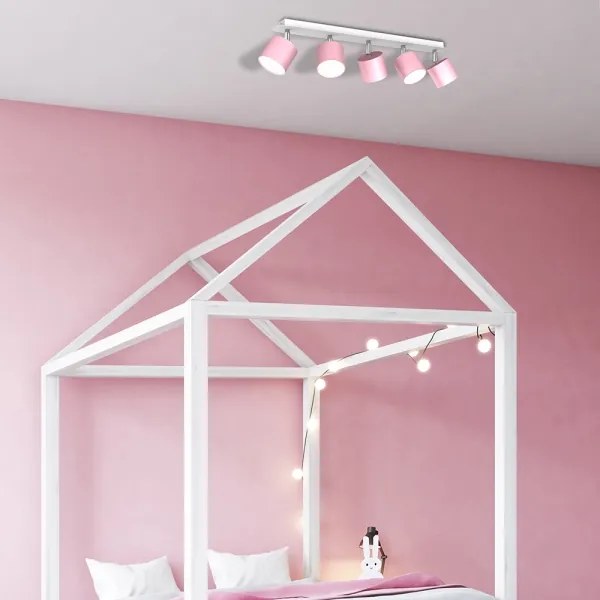 Spotlámpa DIXIE 5xGX53/11W/230V rózsaszín