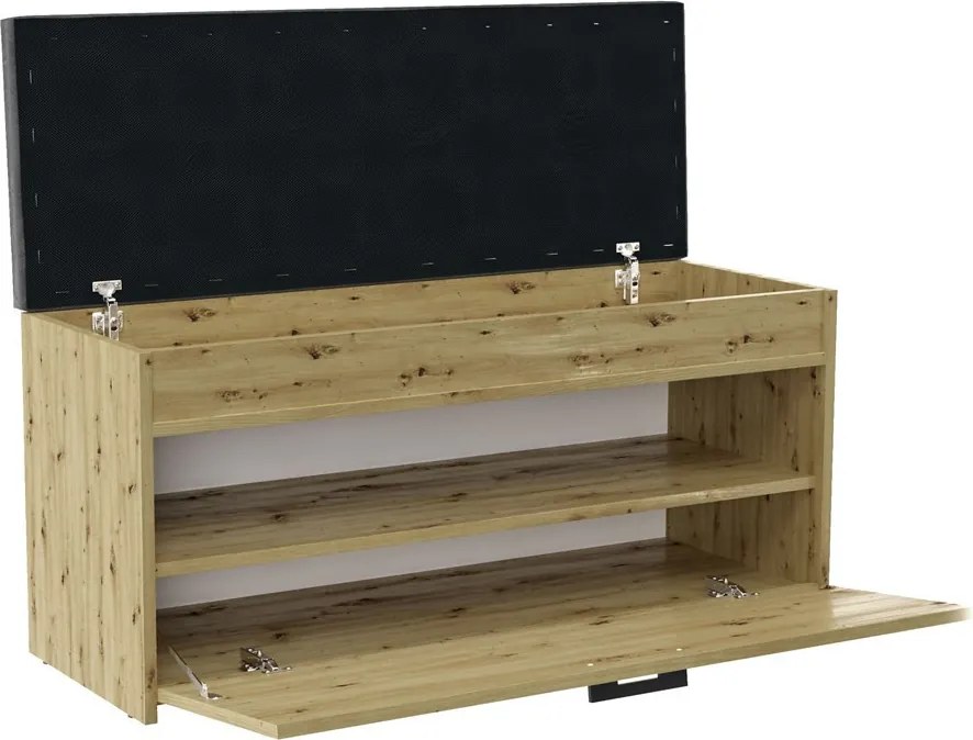 Parma cipőtároló pad, tölgy