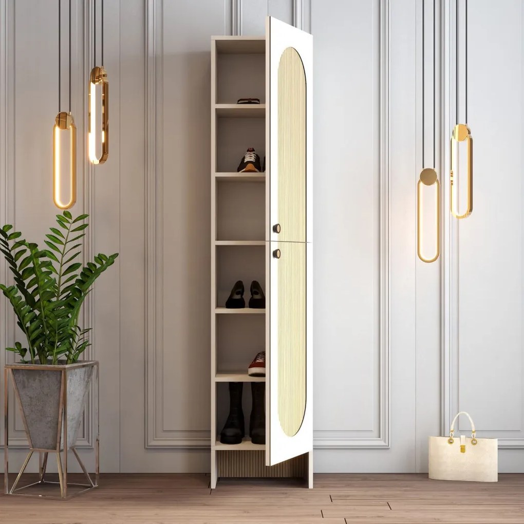 Palermo előszobafal, krém-tölgy, 45 cm – TR845HCT4237