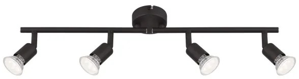 GLOBO 57382-4L - LED Spotlámpa OLIWA 4xGU10/3W/230V fekete