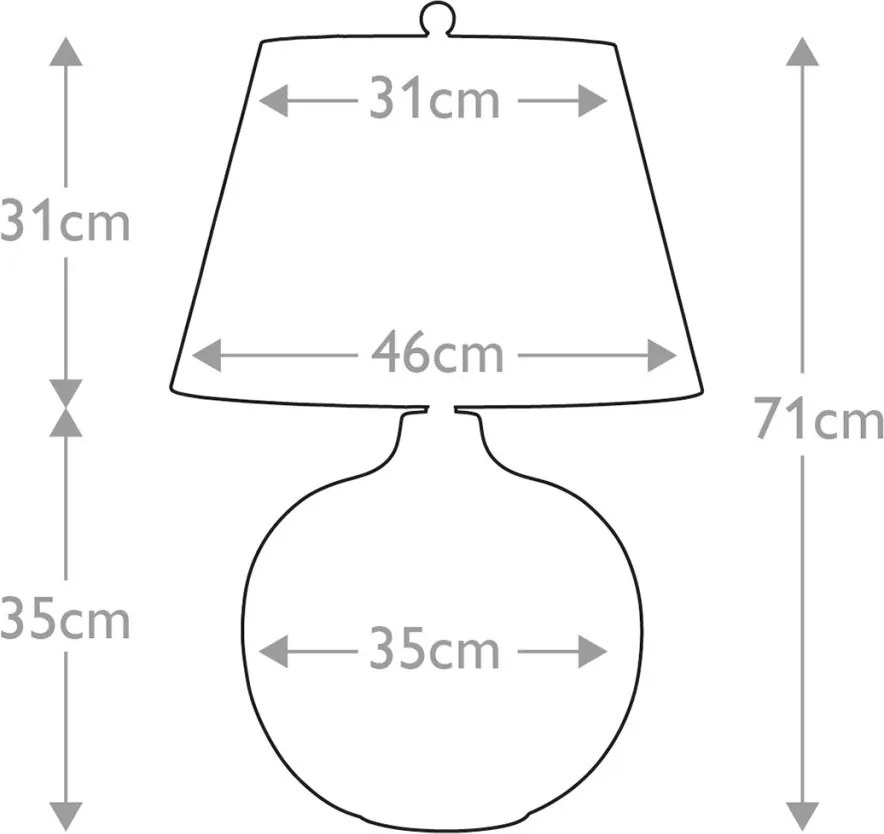 Elstead Lighting Ottoman OTTOMAN-TL-IV Asztali lámpa 1x60W/E27