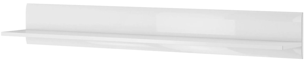Polc 160 cm Tashia Typ 01 (fehér + magasfényű fehér). 1030193