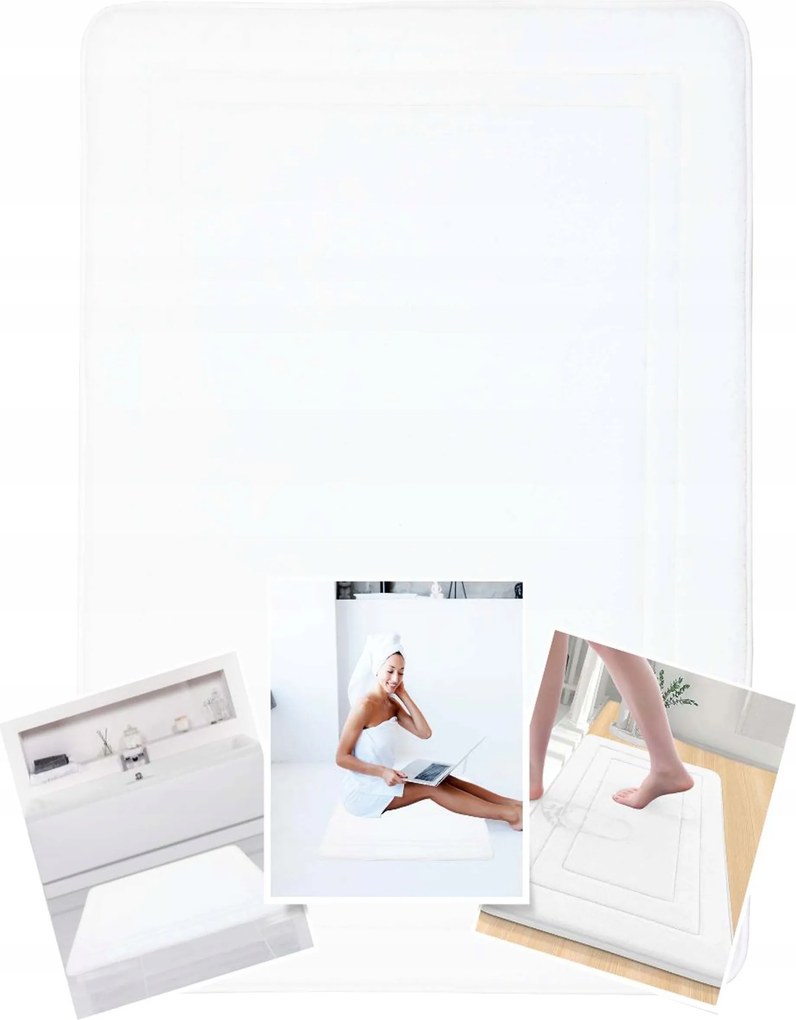 elsimone; Fürdőszobaszőnyeg Nedvszívó Vastag Memória 60x90 cm Ajándék