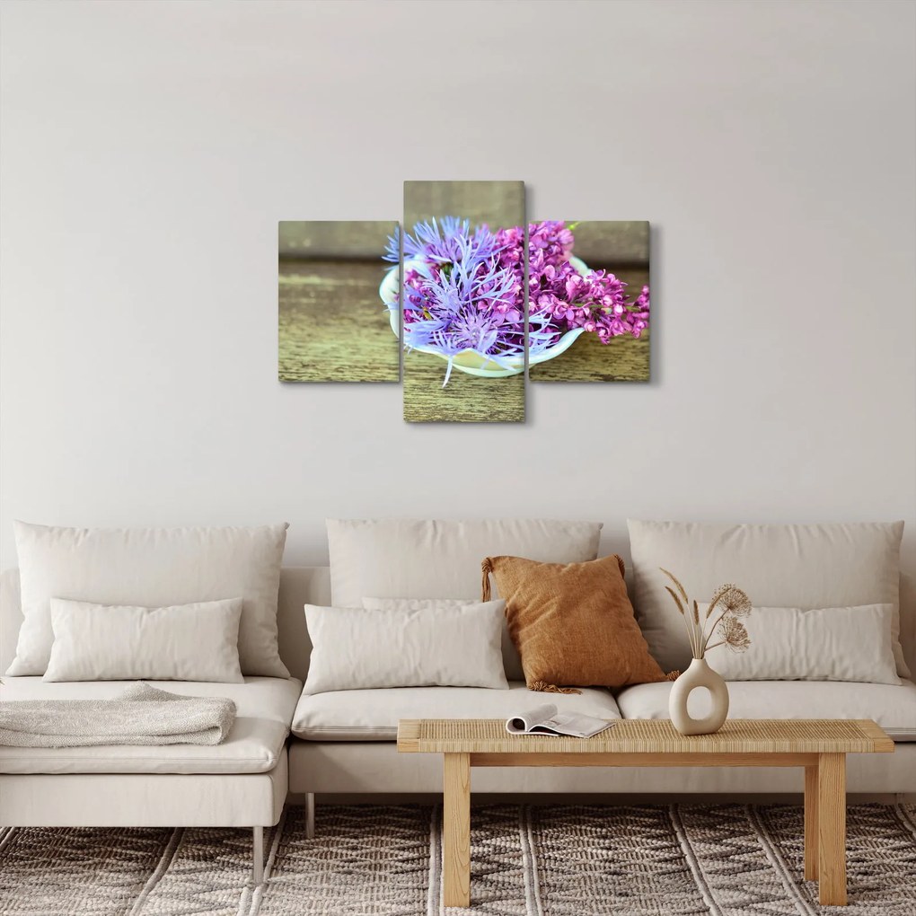 Kép a dekorációról levendulával (90x60 cm)