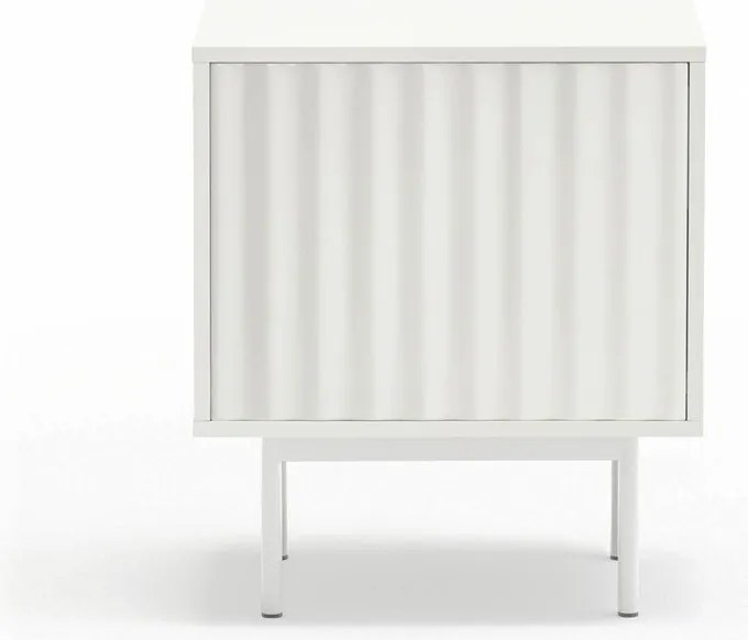 Fehér matt éjjeliszekrény Sierra – Teulat