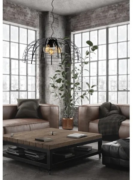 Lucide 45449/76/30 - Csillár zsinóron ELODIE 3xE27/40W/230V fekete