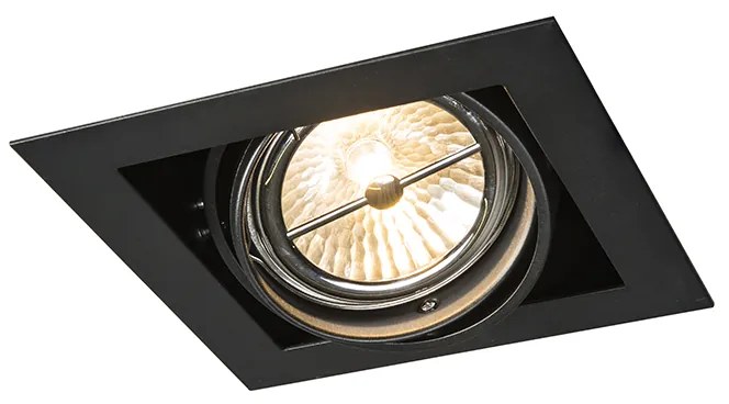 Süllyesztett spotlámpa fekete G53 111mm állítható - Oneon