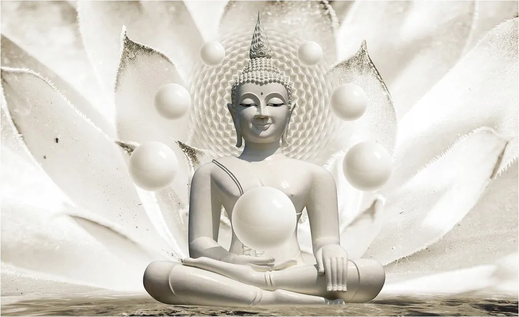 Flizelin fotótapéta Buddha lótusz 3D Meditáció és nyugalom 300x210 +ragasztó