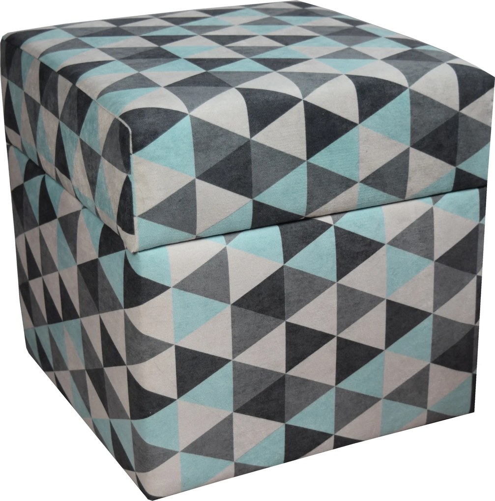 Pufa Nyitható 40x40x40cm Mercury geometrikus