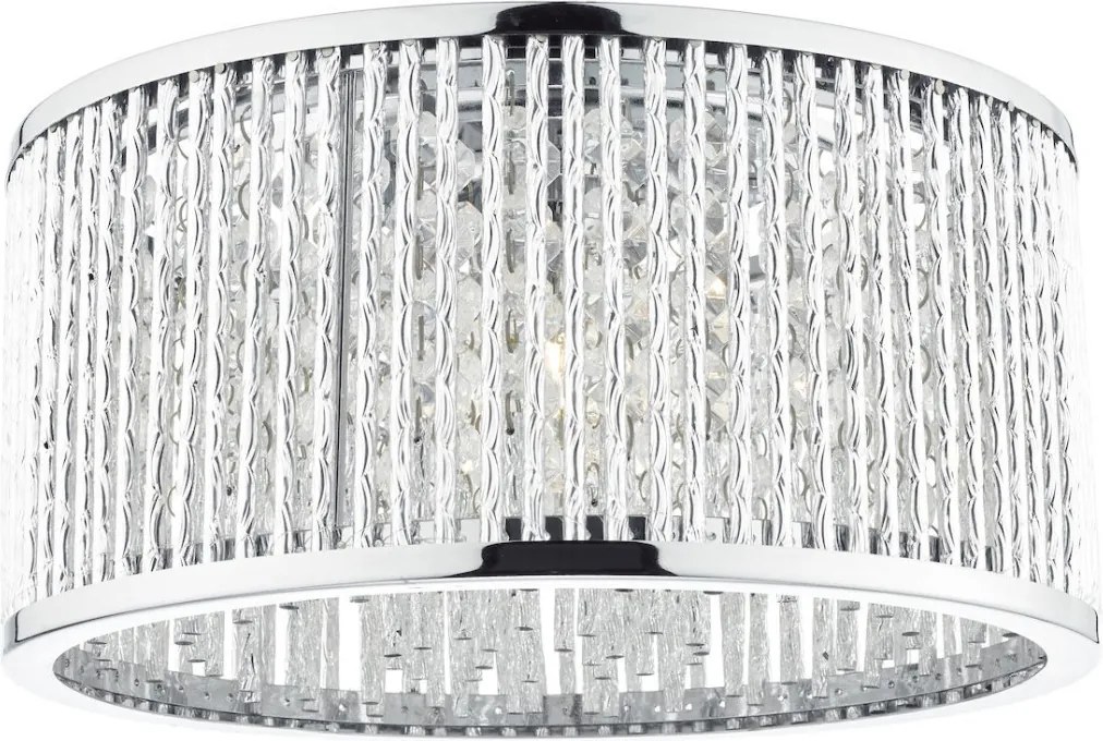 DAR LIGHTING NAN5368 NANTES Glamour Mennyezeti Lámpa Csiszolt Króm G9 IP20