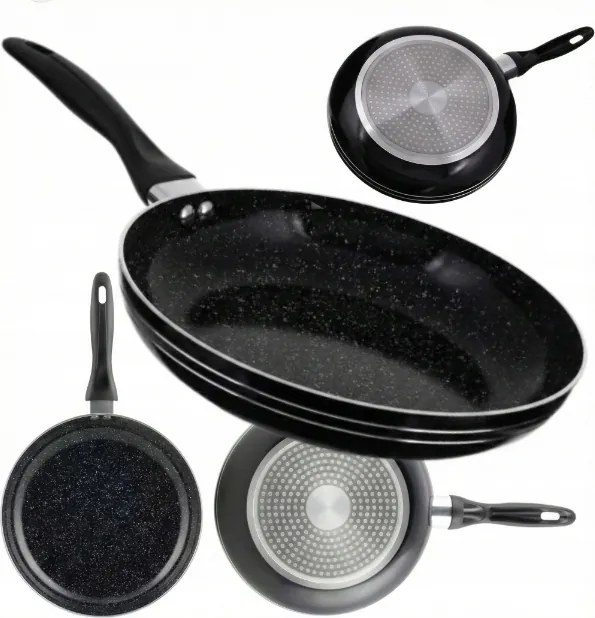 Gránit serpenyő Non-Stick 20cm ergonomikus fogantyúval indukcióhoz és gázhoz