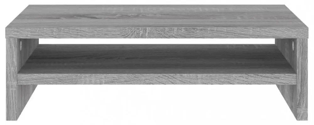 szürke sonoma színű szerelt fa monitorállvány 42x24x13 cm