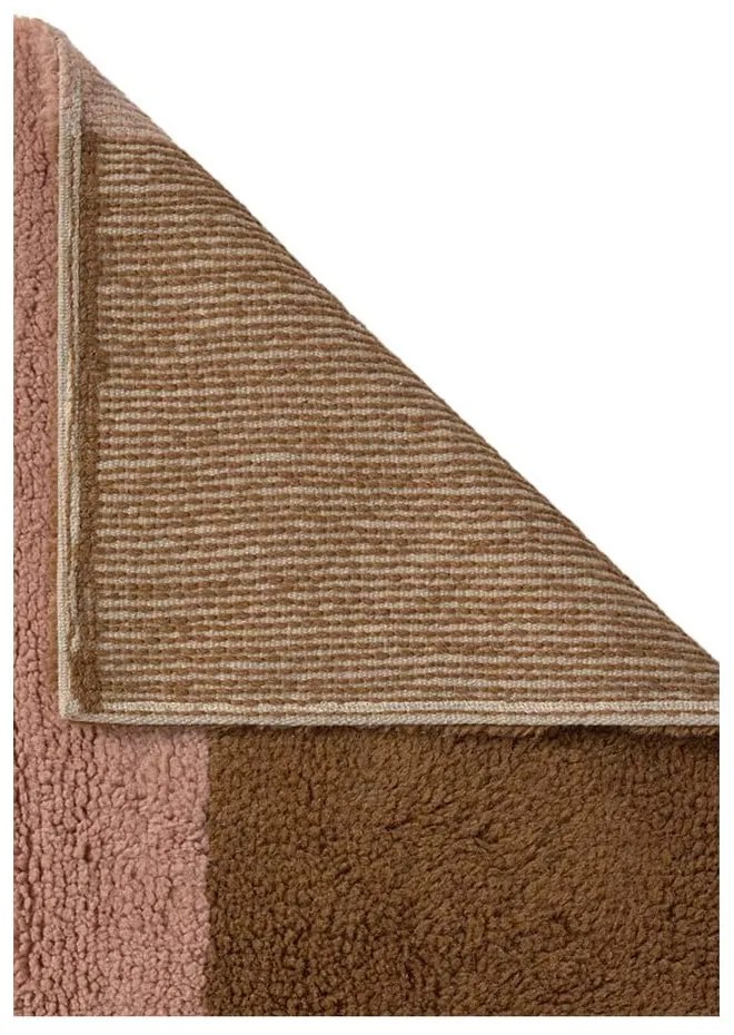 Kézi szövésű gyapjú futószőnyeg 80x230 cm Chroma Spiced Coral – Lorena Canals