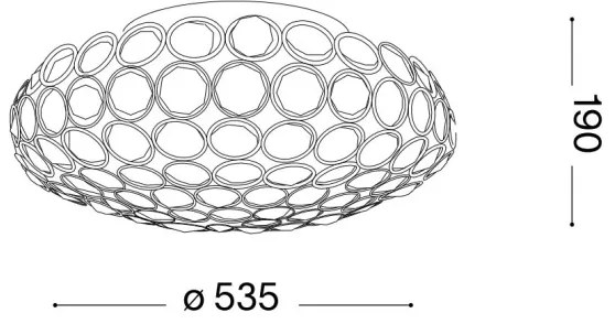 Ideal Lux - LED Kristály mennyezeti lámpa KING 9xG9/3W/230V átm. 53,5 cm króm
