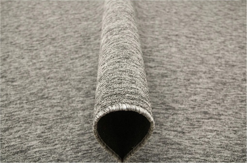 Hurokszőnyeg Sötétszürke Superstar Melange Grafit Gyapjú 200x300 cm