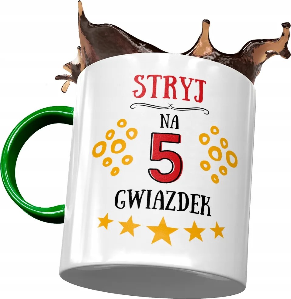 Zöld Bögre Bácsinak Születésnapra Ajándék Nyomtatott Fotóval