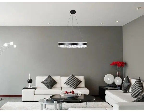 LED dimmelhető függeszték kábellel LED/80W/230V 3000-6500K fekete + DO