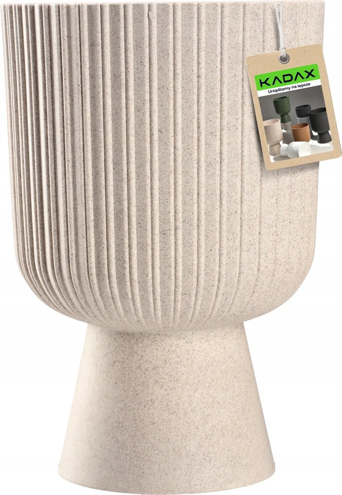 Virágtartó Gazon Fedő Műanyag 14 cm Virágágyás Bézs