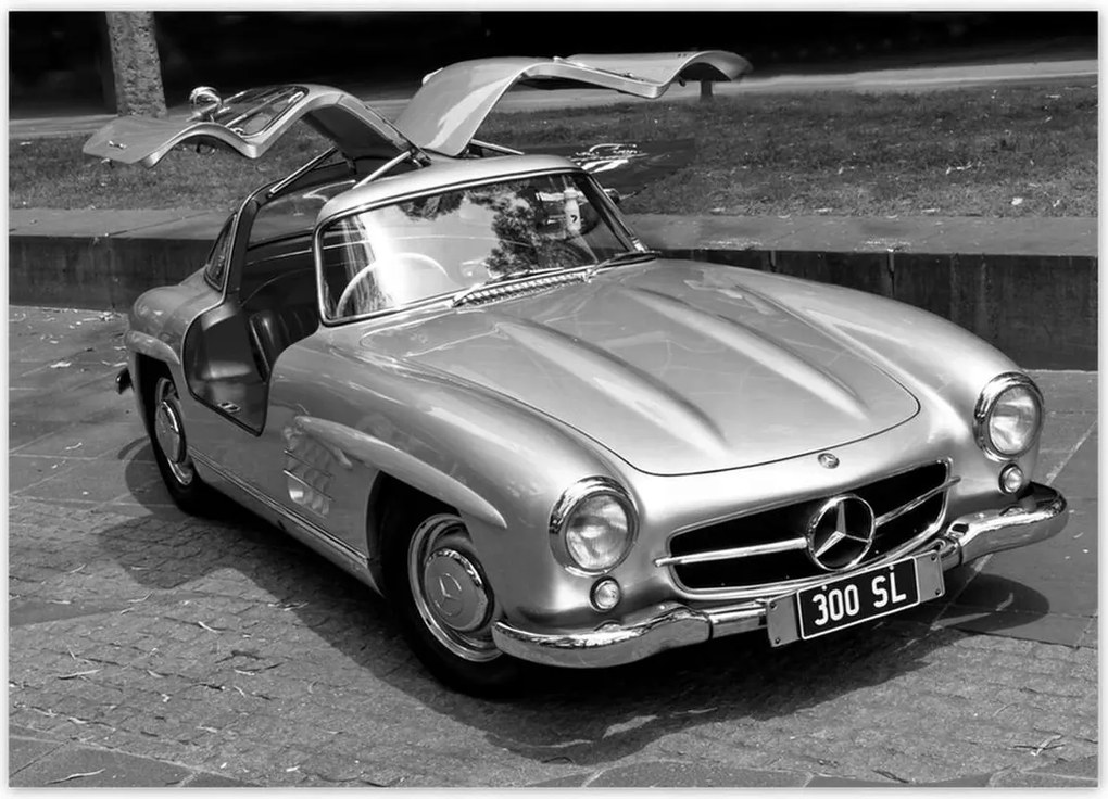 Poszterek 70x50 Mercedes Gullwing 300SL
