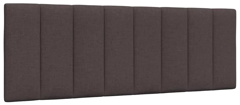 sötétbarna szövet ágy matraccal Hanko 140x190 cm