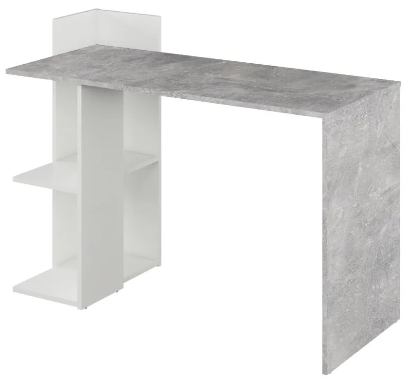 PC asztal Alamein (beton + fehér) . 1116229