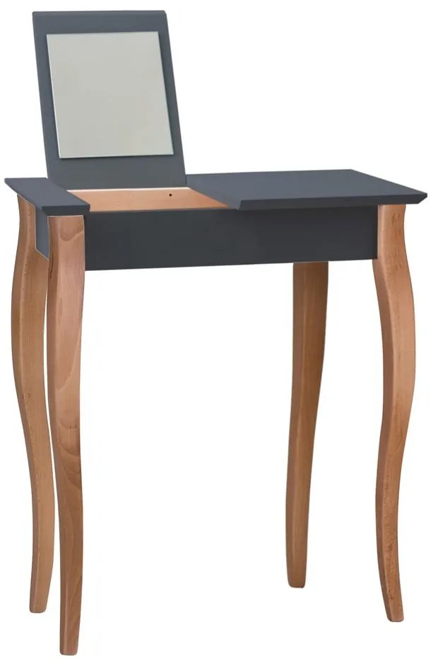 Dressing Table grafitszürke fésülködőasztal tükörrel, hosszúság 65 cm - Ragaba