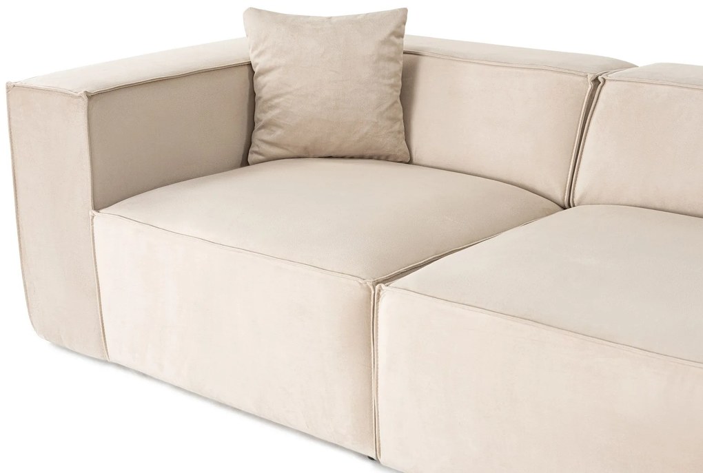 Sarokkanapé Lora (L1-O1-1R-POUFFE ) - Krém