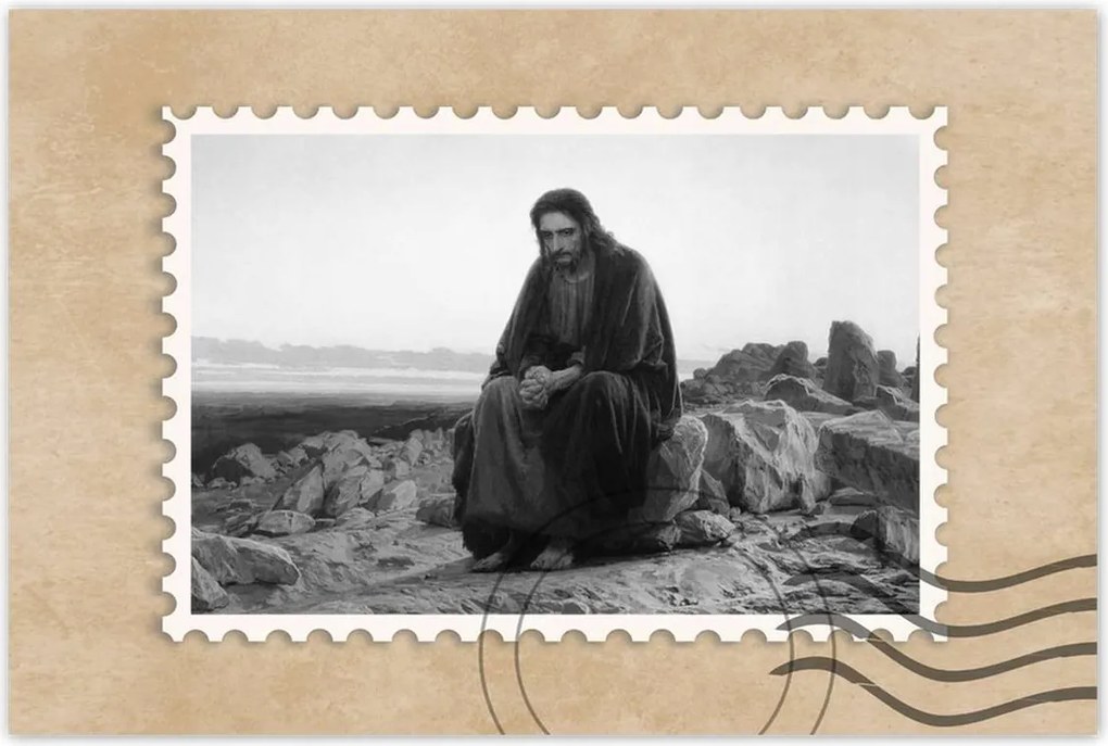 Poszterek 90x60 Jézus imája a kertben