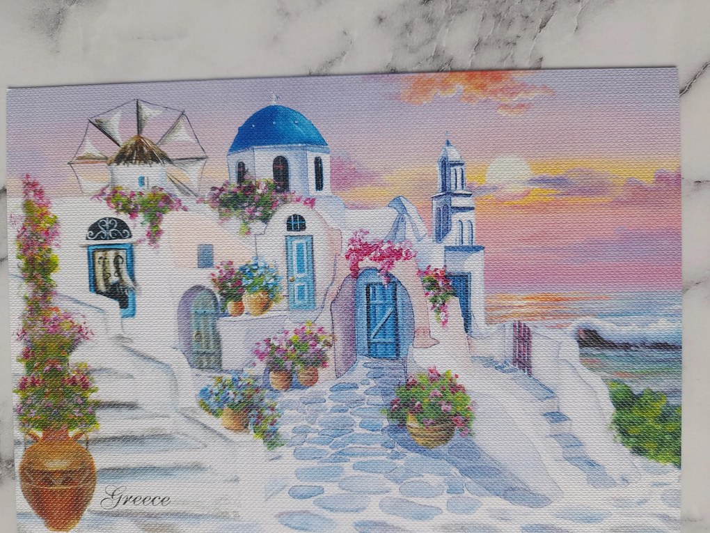 Grafika Keret Görög Santorini 5