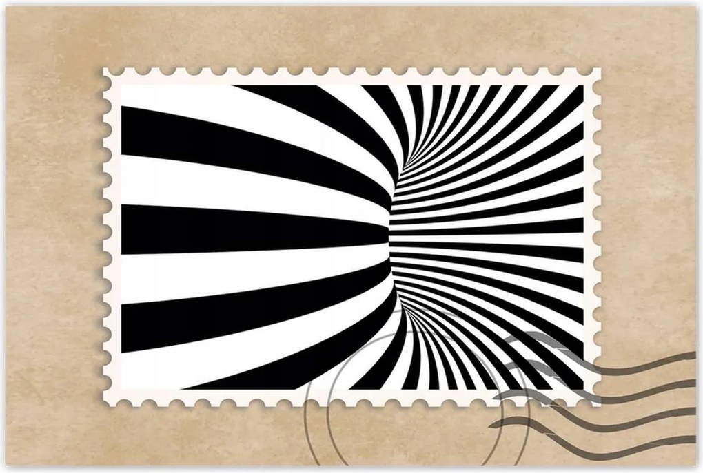 Poszterek 90x60 Absztrakt fekete-fehér