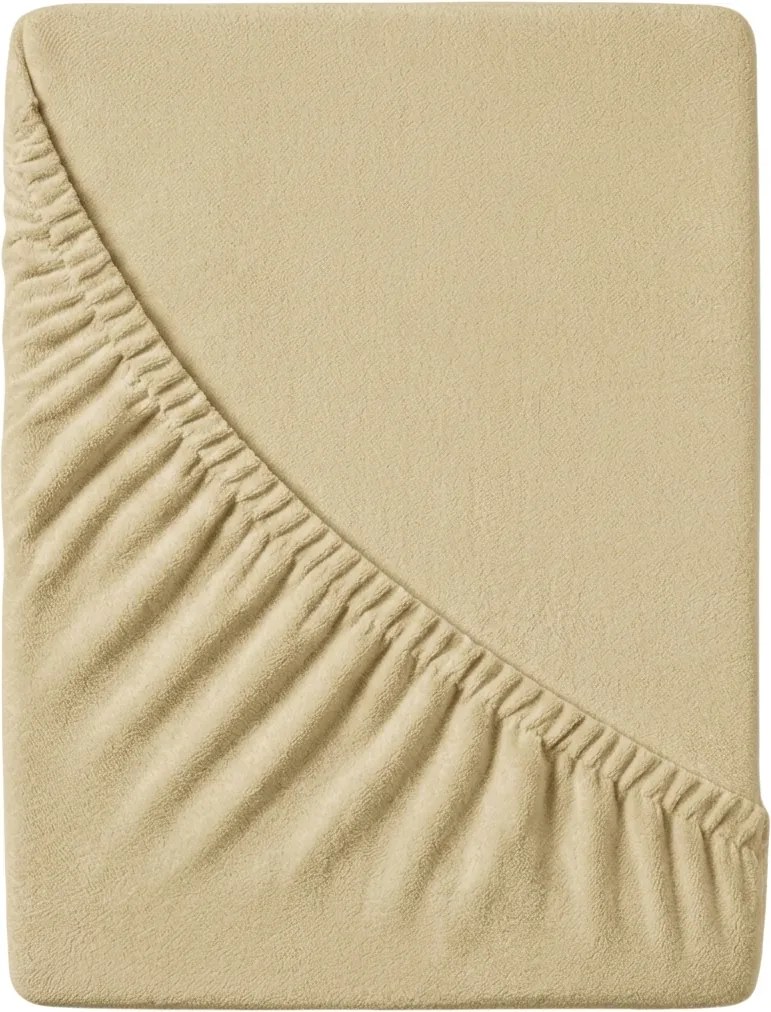 Frottír krém lepedő EXCLUSIVE 180x200 cm