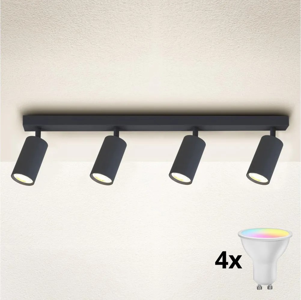 BRILAGI - LED RGBW dimmelhető spotlámpa SELE 4xGU10/4,8W/230V antracit