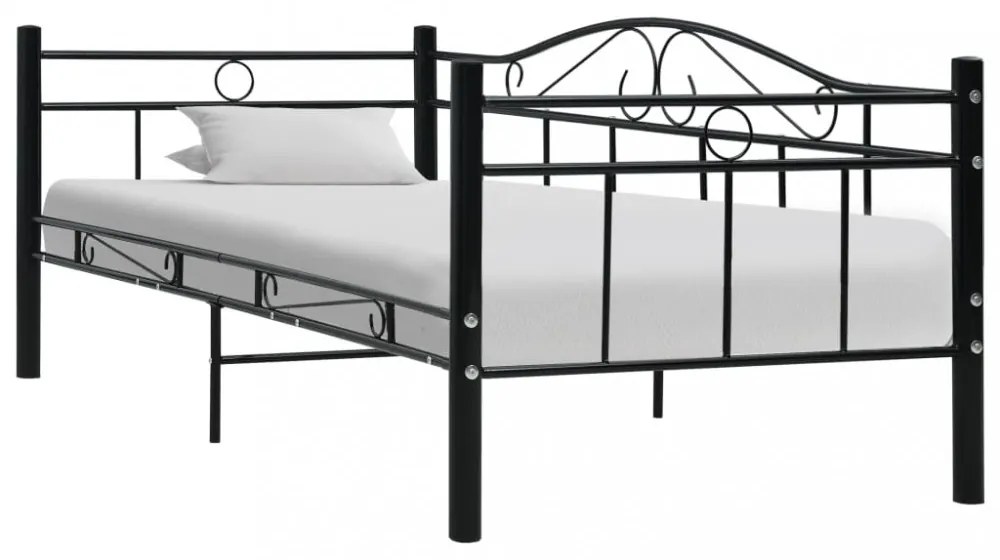 vidaXL fekete fém kanapéágy-keret 90 x 200 cm