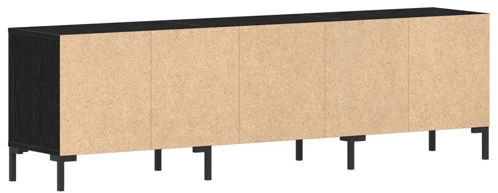 TV Szekrény Fekete Tölgy 150x30x44,5 cm Műgyanta