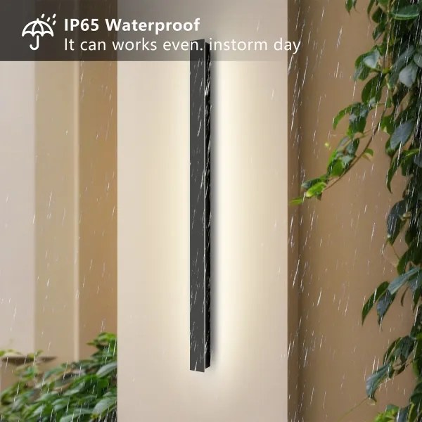 Brilagi - LED kültéri fali világítótest LINEAR LED/22W/230V 4000K IP65 fekete