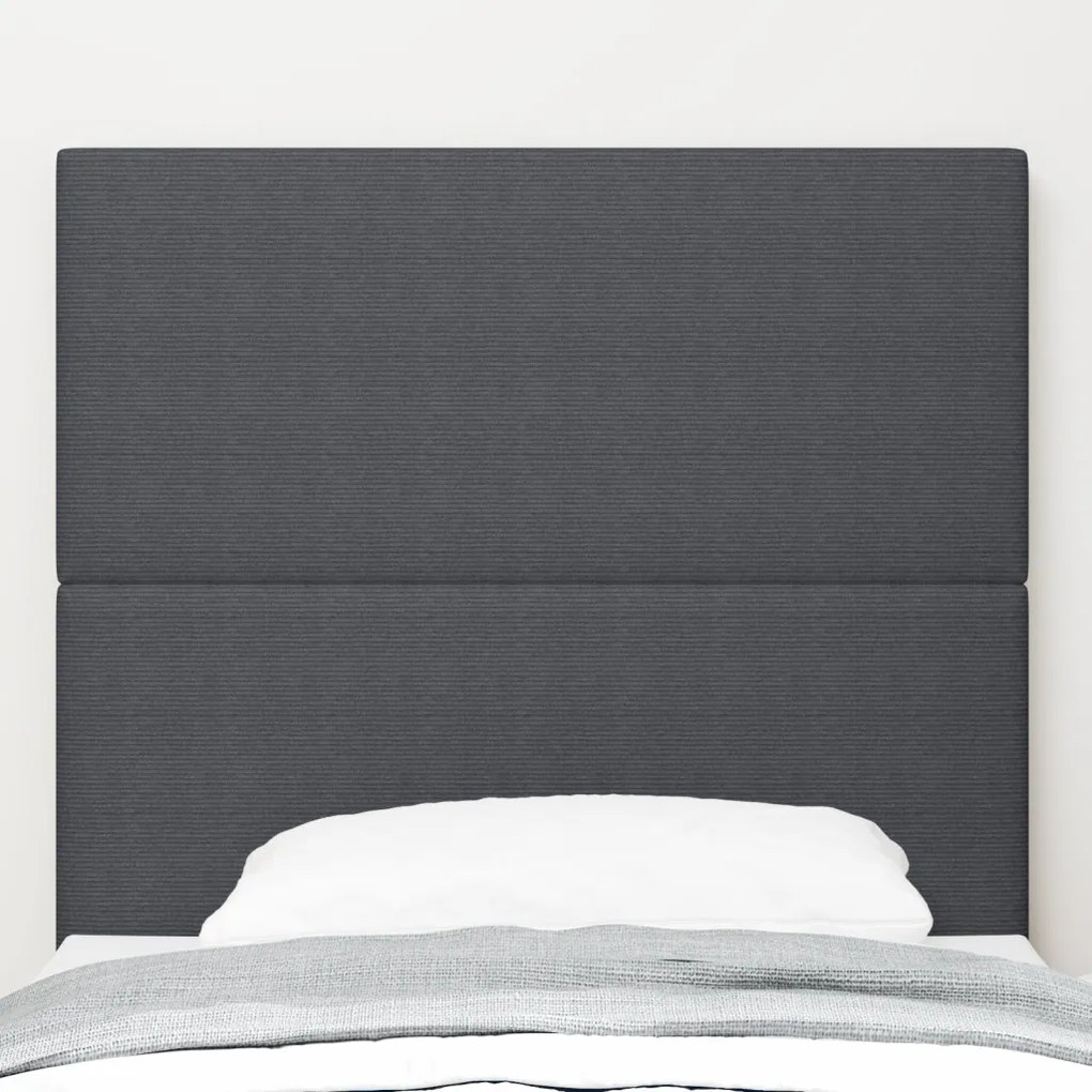 LED Fejtámla Sötétszürke 80 cm Corduroy Ágynemű
